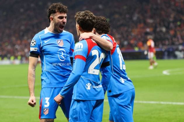 Galatasaray v Atletico Madrid - UEFA Champions League ISTANBUL, TURKIYE - JANUARY 21: Giuliano Simeone (20) of Atletico Madrid celebrates with his temmates after scoring a goal during the UEFA Champions League week 7 football match between Galatasaray and Atletico Madrid at RAMS Park in Istanbul, Turkiye on January 21, 2026. Cem HasretTekkesinoglu Anadolu Istanbul Turkey. Editorial use only. Please get in touch for any other usage.  Copyright: x2026xAnadoluxCemxHasretTekkesinoglux