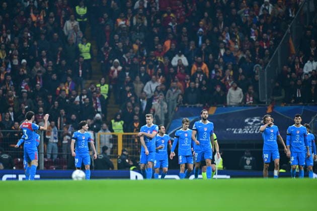 Galatasaray v Atletico Madrid - UEFA Champions League ISTANBUL, TURKIYE - JANUARY 21: Atletico Madrid players celebrate after a goal scored by Giuliano Simeone during the UEFA Champions League week 7 match between Galatasaray and Atletico Madrid at RAMS Park in Istanbul, Turkiye, on January 21, 2026. Abdulhamid Hosbas Anadolu Istanbul Turkey. Editorial use only. Please get in touch for any other usage.  Copyright: x2026xAnadoluxAbdulhamidxHosbasx