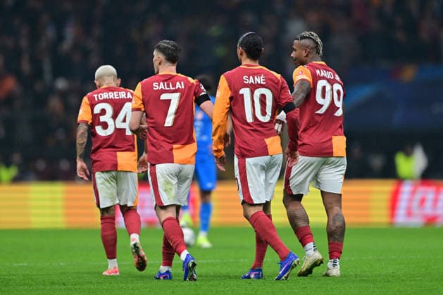Galatasaray v Atletico Madrid - UEFA Champions League ISTANBUL, TURKIYE - JANUARY 21: Galatasaray players celebrate after their team scores a goal during the UEFA Champions League week 7 match between Galatasaray and Atletico Madrid at RAMS Park in Istanbul, Turkiye, on January 21, 2026. Serhat Cagdas Anadolu Istanbul Turkey. Editorial use only. Please get in touch for any other usage.  Copyright: x2026xAnadoluxSerhatxCagdasx