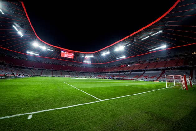 2026-01-21 FC Bayern München v R. Union Saint-Gilloise - UEFA Champions League 2025 26 League Phase MD7 MUNICH, GERMANY - JANUARY 21: general view of the Football Arena Munich during the UEFA Champions League 2025 26 League Phase MD7 match between FC Bayern München and R. Union Saint-Gilloise at Football Arena Munich on January 21, 2026 in Munich, Germany. Munich Football Arena Munich Germany Content not available for redistribution in The Netherlands directly or indirectly through any third parties. Copyright: xAndrexWeeningx