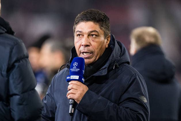 MUNICH, GERMANY - JANUARY 21: Giovane Elber (TV Expert) during the UEFA Champions League match between FC Bayern Munich vs. Royale Union Saint-Gilloise at Allianz Arena on matchday 7 of the UEFA Champions League Season 2025 26 on January 21, 2025 in Munich, Germany. Bavaria Germany Copyright: xSteffiexWunderlx