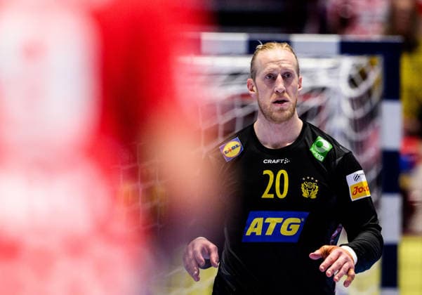 260121 Goalkeeper Mikael Appelgren of Sweden during the EHF European Handball Championship preliminary round match between Sweden and Croatia on January 21, 2026 in Malmö. Photo: Petter Arvidson BILDBYRAN kod PA PA1130 handball handboll handball handbolls-em 2026 sverige sweden croatia kroatien ehf european handball championship sverige bbeng grappa33 sverige sweden Copyright: PETTERxARVIDSON BB260121PA165