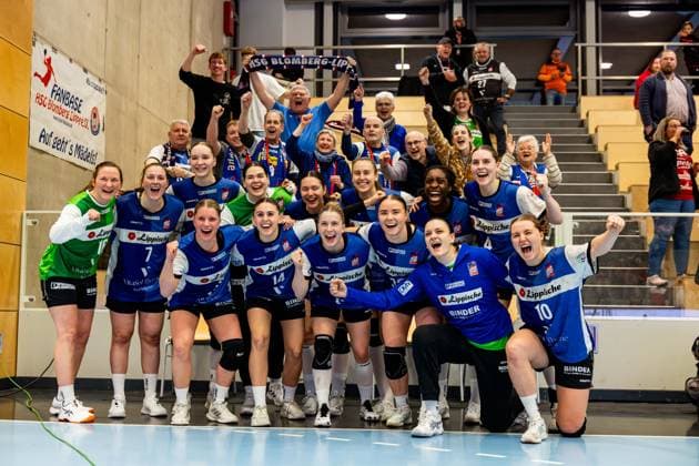 21.01.2026, GER, Handball, Frauen, Saison 2025 2026, Alsco 1.Bl, 14.Spieltag, Thueringer HC - HSG Blomberg-Lippe der HSG Blomberg-Lippe gewinnt beim Thueringer HC ihr Auswärtsspiel 99947 Bad Langensalza Salza Halle Sporthalle Mehrz Thüringen Deutschland