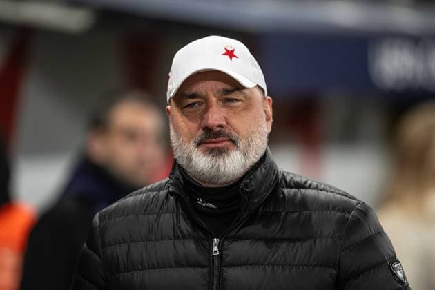 Jindrich Trpisovsky during UEFA Champions league match, SK Slavia Praha - FC Barcelona, Barca , 21 january 2026, Fortuna Arena, Praha, Czech republic Copyright: xMICHALxFAJT,ZOSPORTU.SKx MAR_9666