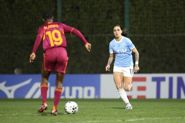 Martina Piemonte of S.S. Lazio Shukurat Oladipo are in action during of A.S. Roma Femminile the Coppa Italia Women, first leg, quarter-finals between Lazio vs Roma , 21 Jenuary 2026 at the Lazio Training Center, Roma Italy.  Copyright: xMatteoxCassoni IPAxSportx xipa-agency.netx xx IPA_70386805 IPA_Agency_IPA70386805
