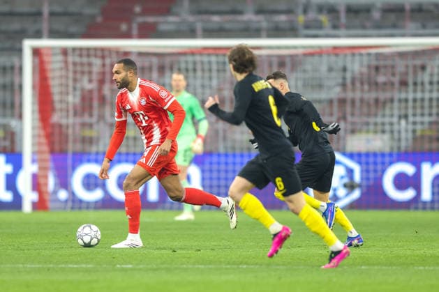 Jonathan Tah (FC Bayern Muenchen, 04) mit Kamiel Van de Perre (Royale Union Saint-Gilloise, 06), GER, FC Bayern Muenchen vs. Royale Union Saint-Gilloise, Fussball, UEFA Champions League, Liga-Phase, 7. Spieltag, Saison 2025 2026, 21.01.2026, GER, FC Bayern Muenchen vs. Royale Union Saint-Gilloise, Fussball, UEFA Champions League, Liga-Phase, 7. Spieltag, Saison 2025 2026, 21.01.2026 Muenchen Copyright: xEibner-Pressefoto JennixMaulx EP_JML