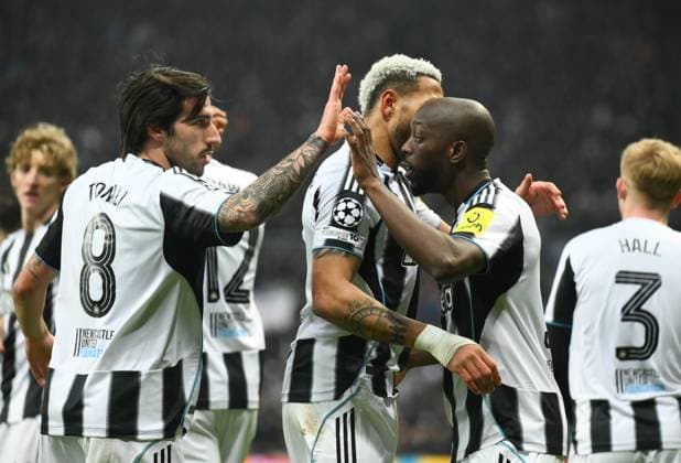 Yoane Wisse of Newcastle United celebrates scoring their first goal Newcastle United v PSV Eindhoven, UEFA Champions League, Group Stage, Football, St James Park, Newcastle, UK - 21 Jan 2026Newcastle St James Park United Kingdom EDITORIAL USE ONLY No use with unauthorised audio, video, data, fixture lists, club league logos or live services. Online in-match use limited to 120 images, no video emulation. No use in betting, games or single club league player publications. Copyright: xRichardxLee Shutterstockx 16348359al