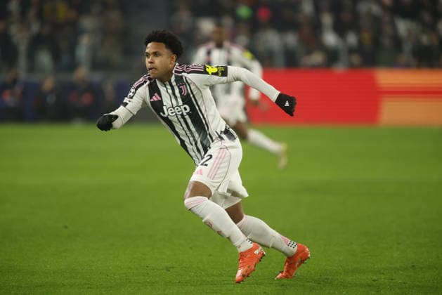 Weston McKennie of Juventus FC during the Uefa Champions League 2025 26 season football match between Juventus FC and SL Benfica on 21 January 2026 at Allianz Stadium, Turin, Italy. Photo Nderim KACELI  Copyright: xNderimxKaceli IPAxSportx xipa-agency.netx xx IPA_70387379 IPA_Agency_IPA70387379