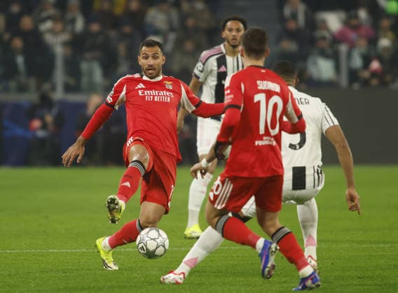 Vangelis Pavlidis of SL Benfica during the Uefa Champions League 2025 26 season football match between Juventus FC and SL Benfica on 21 January 2026 at Allianz Stadium, Turin, Italy. Photo Nderim KACELI  Copyright: xNderimxKaceli IPAxSportx xipa-agency.netx xx IPA_70387383 IPA_Agency_IPA70387383