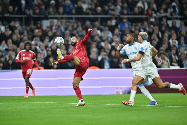 Marseille vs Liverpool - UEFA Champions League MARSEILLE, FRANCE - JANUARY 21: Mohamed Salah of Liverpool in action during the UEFA Champions League week 7 football match between Olympique Marseille and Liverpool at Stade Velodrome in Marseille, France, on January 21, 2026. Mustafa Yalcin Anadolu Marseille France. Editorial use only. Please get in touch for any other usage.  Copyright: x2026xAnadoluxMustafaxYalcinx