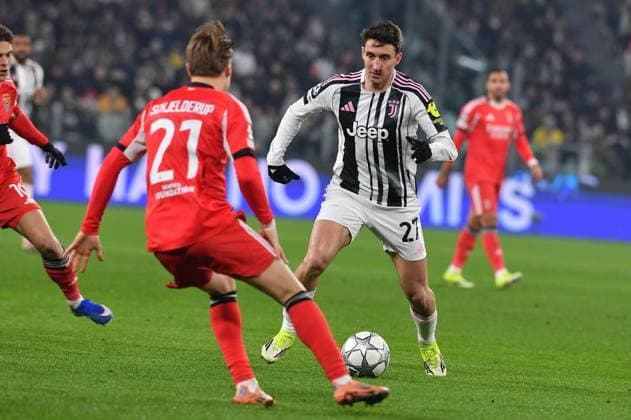 Foto IPP Massimo Rana Torino 21-01-2026 Calcio Champions League 2025 2026 Juventus-Benfica nella foto andrea cambiaso Italy Photo Press - World Copyright italy ITALY  Copyright: xR4924_italyphotopressx