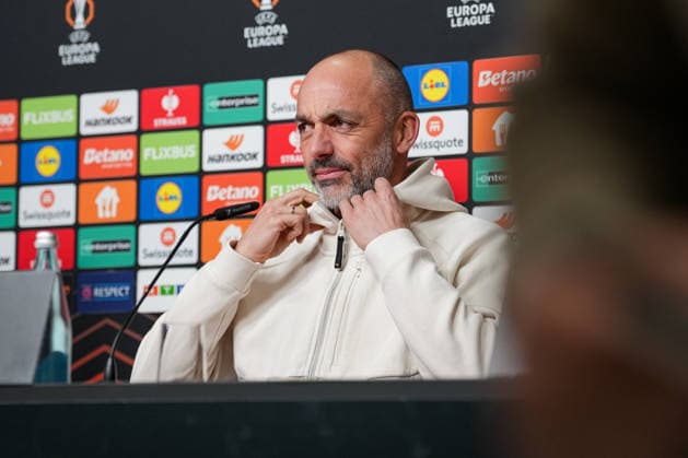 Presse Konferenz, Europa League Spiel, Maccabi Tel-aviv, Zarko LazetiC (Maccabi Tel-Aviv, Trainer) Freiburg Europa Park Stadion Baden-Württemberg Deutschland Copyright: xFINLEYxMÖRCHx
