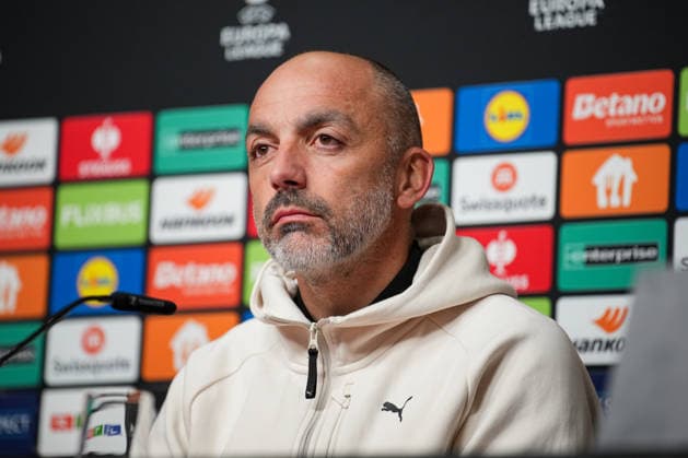 Presse Konferenz, Europa League Spiel, Maccabi Tel-aviv, Zarko LazetiC (Maccabi Tel-Aviv, Trainer) Freiburg Europa Park Stadion Baden-Württemberg Deutschland Copyright: xFINLEYxMÖRCHx