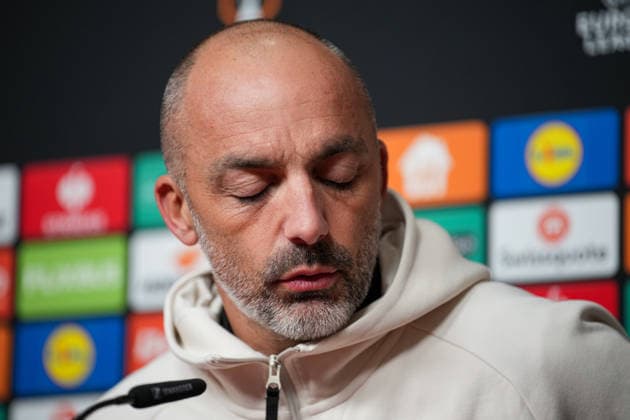 Presse Konferenz, Europa League Spiel, Maccabi Tel-aviv, Zarko LazetiC (Maccabi Tel-Aviv, Trainer) Freiburg Europa Park Stadion Baden-Württemberg Deutschland Copyright: xFINLEYxMÖRCHx