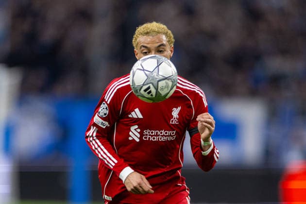 Football - UEFA Champions League - League Phase - Olympique de Marseille v Liverpool FC MARSEILLE, FRANCE - Wednesday, January 21, 2026: Liverpool s Hugo Ekitike during the UEFA Champions League match between Olympique de Marseille and Liverpool FC at the Stade VÃ lodrome. (Photo by David Rawcliffe Propaganda) MARSEILLE Stade VÃ lodrome BOUCHES-DU-RHÃ NE FRANCE  Copyright: xDavidxRawcliffex P2026-01-21-Marseille_Liverpool-77
