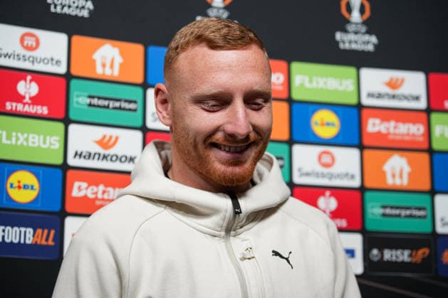 Presse Konferenz, Europa League Spiel, Maccabi Tel-aviv, Ido Shahar (Maccabi Tel-Aviv, 36) Freiburg Europa Park Stadion Baden-Württemberg Deutschland Copyright: xFINLEYxMÖRCHx