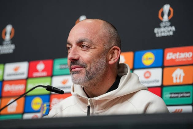 Presse Konferenz, Europa League Spiel, Maccabi Tel-aviv, Zarko LazetiC (Maccabi Tel-Aviv, Trainer) Freiburg Europa Park Stadion Baden-Württemberg Deutschland Copyright: xFINLEYxMÖRCHx