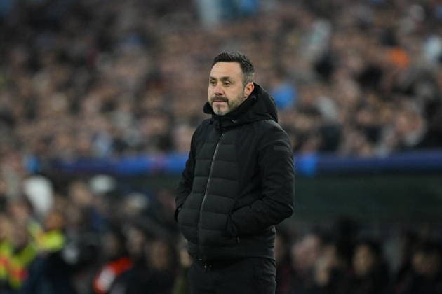 Marseille v Liverpool - UEFA Champions League MARSEILLE, FRANCE - JANUARY 21: Marseille Roberto De Zerbi is seen during the UEFA Champions League week 7 football match between Olympique Marseille and Liverpool at Stade Velodrome in Marseille, France, on January 21, 2026. Mustafa Yalcin Anadolu Marseille France. Editorial use only. Please get in touch for any other usage.  Copyright: x2026xAnadoluxMustafaxYalcinx