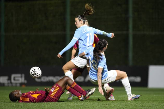 CALCIO - Coppa Italia Femminile - SS Lazio Women vs AS Roma Martina Piemonte of S.S. Lazio is in action during the Coppa Italia Women, first leg, quarter-finals between Lazio vs Roma , 21 Jenuary 2026 at the Lazio Training Center, Roma Italy. Formello (RM) Italy  Copyright: xIPAxSport ABACAx