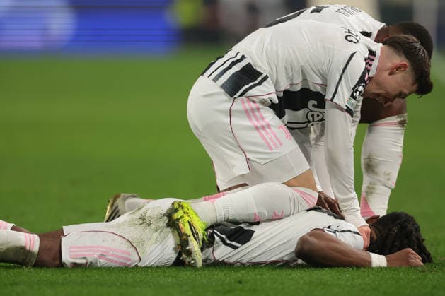 Turin, Italy, 21st January 2026. Khephren Thuram of Juventus celebrates after scoring to give the hosts a 1-0 lead during the Juventus vs Benfica UEFA Champions League match at Juventus Stadium, Turin. Picture credit should read: Jonathan Moscrop Sportimage EDITORIAL USE ONLY. No use with unauthorised audio, video, data, fixture lists, club league logos or live services. Online in-match use limited to 120 images, no video emulation. No use in betting, games or single club league player publications. SPI_025_JM_JUVE_BENFICA_UCL SPI-4420-0023
