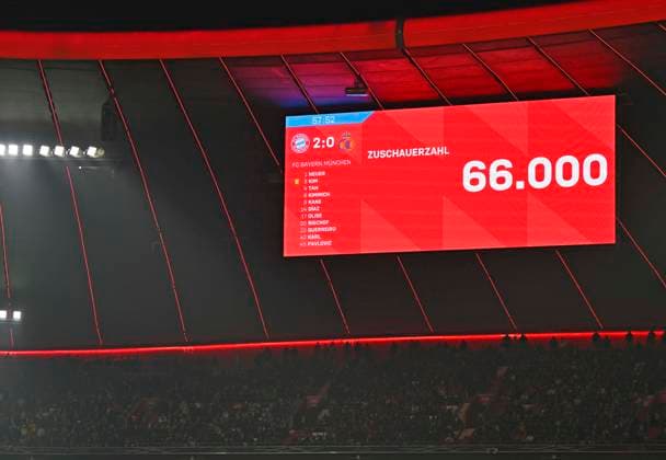 21.01.2026, Fussball UEFA Championsleague 2025 2026: Vorrunde 7.Spieltag, FC Bayern München - Union Saint-Gilloise, in der Allianz-Arena München. 66000 Zuschauer.