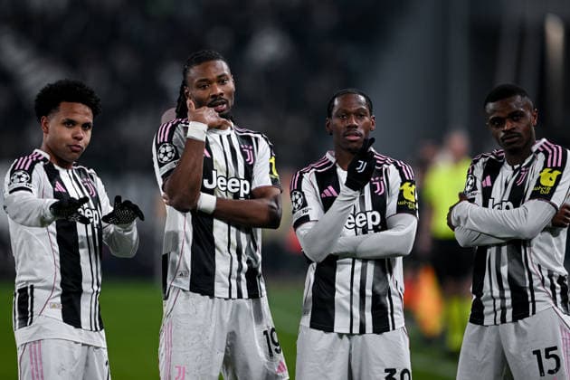 Cm Torino 21 01 2026 - Champions League Juventus-Benfica foto Cristiano Mazzi Image nella foto: esultanza gol Khephrem Thuram 