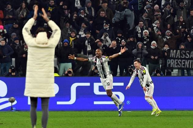 Foto IPP Massimo Rana Torino 21-01-2026 Calcio Champions League 2025 2026 Juventus-Benfica nella foto gol Khéphren thuram Italy Photo Press - World Copyright italy ITALY  Copyright: xR4924_italyphotopressx