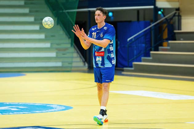 21.01.2026, xovx, Handball Testspiel Handball Bundesliga, HSG Wetzlar - TV Großwallstadt Ole Klimpke (TV Großwallstadt), Freisteller Wetzlar-Dutenhofen Sporthalle Dutenhofen Hessen Deutschland (DE)