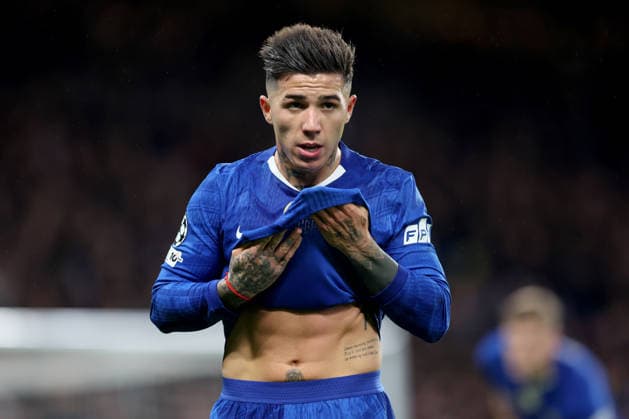 Chelsea v Pafos 21 January 2026, London - UEFA Champions League Football, Group Stage - Chelsea v Pafos - Enzo Fernandez of Chelsea - Photo: Charlotte Wilson Offside. London UK Copyright: xCharlottexWilsonx xOffsidexOffside