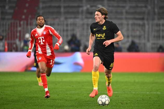 Bayern Munchen v Royale Union Saint-Gilloise - UEFA Champions League MUNICH, GERMANY - JANUARY 21 : Leysen Fedde defender of Union Saint-Gilloise during the UEFA Champions League 2025 26 League Phase MD7 match between FC Bayern Munchen and Royale Union Saint-Gilloise on January 21, 2026 in Munich, Germany, 21 01 2026 Munich Germany  Copyright: xVincentxKalutx