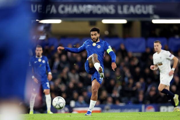Chelsea v Pafos 21 January 2026, London - UEFA Champions League Football, Group Stage - Chelsea v Pafos - Reece James of Chelsea - Photo: Charlotte Wilson Offside. London UK Copyright: xCharlottexWilsonx xOffsidexOffside
