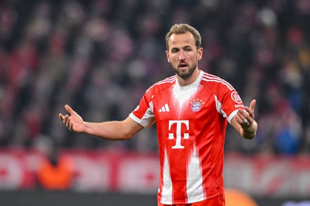 Harry Kane (FC Bayern München) gestures during the UEFA Champions League 2025 26 League Phase MD7 match between FC Bayern München and R. Union Saint-Gilloise at Football Arena Munich on January 21, 2026 in Munich, Germany. (Photo by Harry Langer DeFodi Images) -