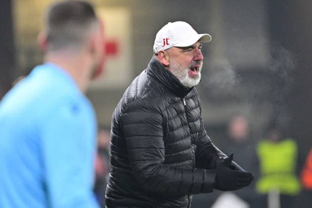 SK Slavia Praha coach Jindrich Trpisovsky reacts during the Champions League 7th round match Slavia Praha vs FC Barcelona, Barca in Pilsen, Czech Republic, January 21, 2026. (CTKxPhoto VitxSimanek) CTKPhotoP2026012110988  CTKPhotoP2026012110988