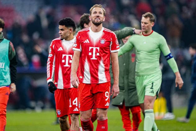 2026-01-21 FC Bayern München v R. Union Saint-Gilloise - UEFA Champions League 2025 26 League Phase MD7 MUNICH, GERMANY - JANUARY 21: Harry Kane of FC Bayern Munchen smiling during the UEFA Champions League 2025 26 League Phase MD7 match between FC Bayern M++nchen and R. Union Saint-Gilloise at Football Arena Munich on January 21, 2026 in Munich, Germany. Munich Football Arena Munich Germany Content not available for redistribution in The Netherlands directly or indirectly through any third parties. Copyright: xAndrexWeeningx