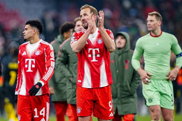2026-01-21 FC Bayern München v R. Union Saint-Gilloise - UEFA Champions League 2025 26 League Phase MD7 MUNICH, GERMANY - JANUARY 21: Harry Kane of FC Bayern Munchen thanks the fans during the UEFA Champions League 2025 26 League Phase MD7 match between FC Bayern M++nchen and R. Union Saint-Gilloise at Football Arena Munich on January 21, 2026 in Munich, Germany. Munich Football Arena Munich Germany Content not available for redistribution in The Netherlands directly or indirectly through any third parties. Copyright: xAndrexWeeningx