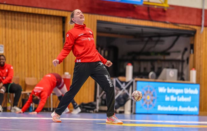 GER, Bensheim, HSG Bensheim Auerbach Flames vs Vfl Oldenburg, Alsco Handball Bundesliga Frauen, Handball, DHB, Spielzeit 2025 2026, Weststadthalle Bensheim, 14. Spieltag im Bild: Mia Ziercke (HSG Bensheim Auerbach Flames Frauen 34) DFB DFL REGULATIONS PROHIBIT ANY USE OF PHOTOGRAPHS AS IMAGE SEQUENCES AND OR QUASI-VIDEO, 21.01.2026 Copyright: HMBxMedia HendrikxHamelau