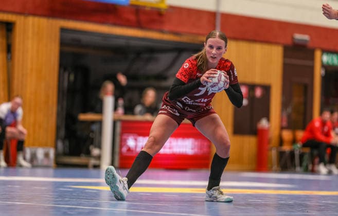GER, Bensheim, HSG Bensheim Auerbach Flames vs Vfl Oldenburg, Alsco Handball Bundesliga Frauen, Handball, DHB, Spielzeit 2025 2026, Weststadthalle Bensheim, 14. Spieltag im Bild: Jule Polsz (HSG Bensheim Auerbach Flames Frauen 71) DFB DFL REGULATIONS PROHIBIT ANY USE OF PHOTOGRAPHS AS IMAGE SEQUENCES AND OR QUASI-VIDEO, 21.01.2026 Copyright: HMBxMedia HendrikxHamelau