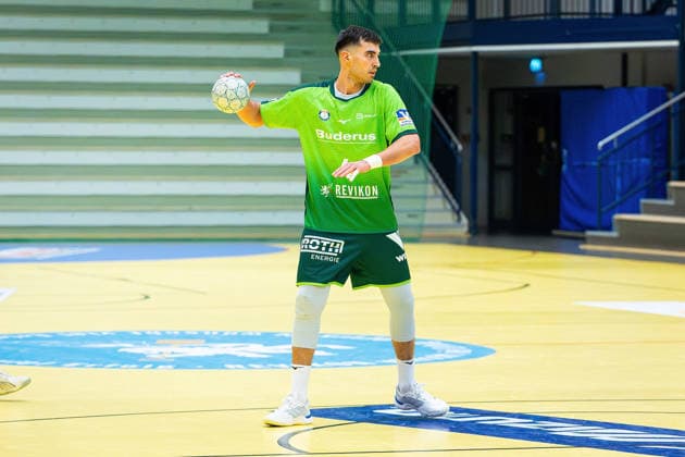 21.01.2026, xovx, Handball Testspiel Handball Bundesliga, HSG Wetzlar - TV Großwallstadt Filip Vistorop (HSG Wetzlar), Freisteller Wetzlar-Dutenhofen Sporthalle Dutenhofen Hessen Deutschland (DE)