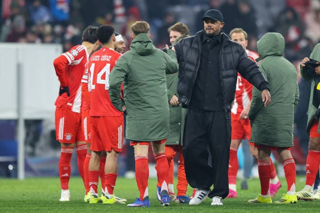 Vincent Kompany (FC Bayern Muenchen, Cheftrainer) mti Joshua Kimmich (FC Bayern Muenchen, 06) nach dem Spiel, GER, FC Bayern Muenchen vs. Royale Union Saint-Gilloise, Fussball, UEFA Champions League, Liga-Phase, 7. Spieltag, Saison 2025 2026, 21.01.2026, GER, FC Bayern Muenchen vs. Royale Union Saint-Gilloise, Fussball, UEFA Champions League, Liga-Phase, 7. Spieltag, Saison 2025 2026, 21.01.2026 Muenchen Copyright: xEibner-Pressefoto JennixMaulx EP_JML