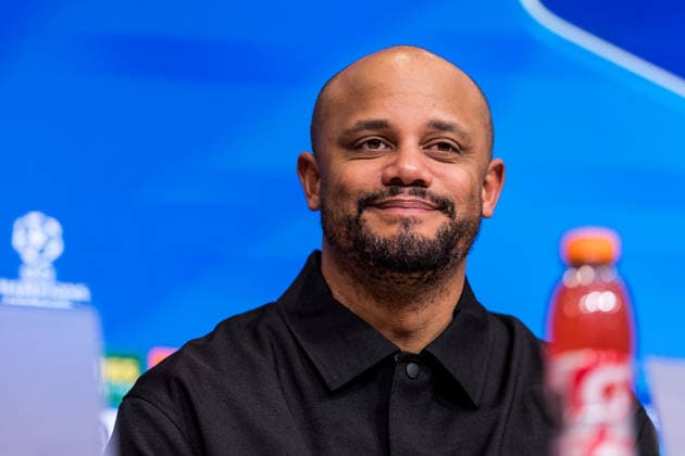 MUNICH, GERMANY - JANUARY 21: Vincent Kompany (Head Coach FC Bayern Muenchen) during the post game press conference, PK, Pressekonferenz after the UEFA Champions League match between FC Bayern Munich vs. Royale Union Saint-Gilloise at Allianz Arena on matchday 7 of the UEFA Champions League Season 2025 26 on January 21, 2025 in Munich, Germany. Bavaria Germany Copyright: xSteffiexWunderlx