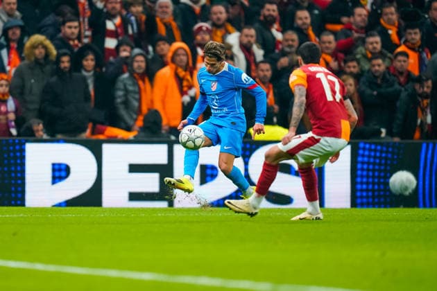 Galatasaray A.S. v Atletico de Madrid - UEFA Champions League 2025 26 League Phase MD7 Giuliano Simeone of Atletico Madrid plays during the UEFA Champions League match between Galatasaray and Atletico de Madrid at Ali Sami Yen Spor Kompleksi in Istanbul, Turkey, on January 21, 2026. Istanbul Istanbul Turkey  Copyright: xYagizxGurtugx originalFilename:gurtug-galatasa260121_npHgw.jpg