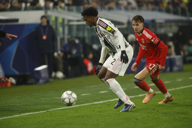 Juan Cabal of Juventus FC during the Uefa Champions League 2025 26 season football match between Juventus FC and SL Benfica on 21 January 2026 at Allianz Stadium, Turin, Italy. Photo Nderim KACELI  Copyright: xNderimxKaceli IPAxSportx xipa-agency.netx xx IPA_70394161 IPA_Agency_IPA70394161