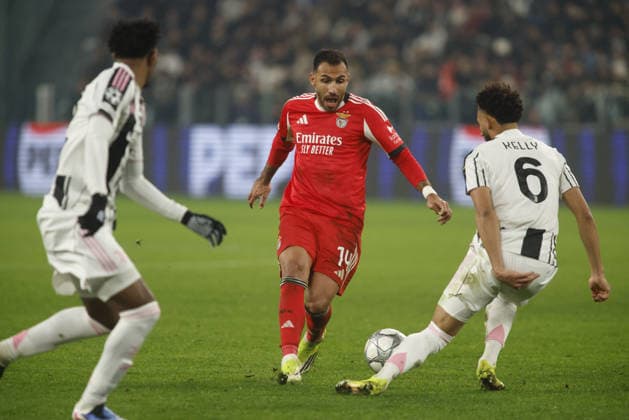 CALCIO - UEFA Champions League - Juventus FC vs SL Benfica Vangelis Pavlidis of SL Benfica during the Uefa Champions League 2025 26 season football match between Juventus FC and SL Benfica on 21 January 2026 at Allianz Stadium, Turin, Italy. Photo Nderim KACELI Turin Italy  Copyright: xIPAxSport ABACAx