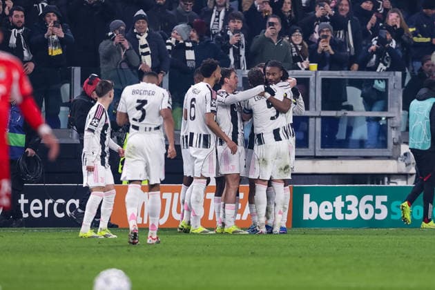 TURIN, ITALY - JANUARY 21: Khephren Thuram of Juventus celebrates his goal during the UEFA Champions League 2025 26 League Phase MD7 match between Juventus and SL Benfica at Juventus Stadium on January 21, 2026 in Turin, Italy. Turin Juventus Stadium Italy Copyright: xJustPictures.ch LuigixRizzox jp-en-EuSpIm-AN0I2208-20251218
