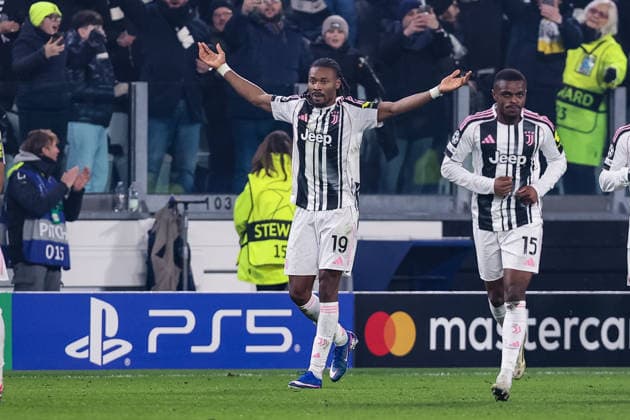 TURIN, ITALY - JANUARY 21: Khephren Thuram of Juventus celebrates his goal during the UEFA Champions League 2025 26 League Phase MD7 match between Juventus and SL Benfica at Juventus Stadium on January 21, 2026 in Turin, Italy. Turin Juventus Stadium Italy Copyright: xJustPictures.ch LuigixRizzox jp-en-EuSpIm-AN0I2210-20251218