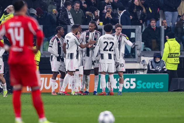 TURIN, ITALY - JANUARY 21: Khephren Thuram of Juventus celebrates his goal during the UEFA Champions League 2025 26 League Phase MD7 match between Juventus and SL Benfica at Juventus Stadium on January 21, 2026 in Turin, Italy. Turin Juventus Stadium Italy Copyright: xJustPictures.ch LuigixRizzox jp-en-EuSpIm-AN0I2209-20251218