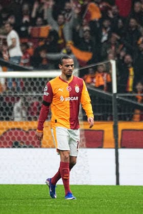 ISTANBUL, TURKEY - JANUARY 21: Leroy Sane of Galatasaray SK during the UEFA Champions League 2025 26 League Phase MD7 match between Galatasaray A.S. and Atletico de Madrid at Ali Sami Yen Spor Kompleksi Rams Park Stadium on January 21, 2026 in Istanbul, Turkey. Istanbul Turkey Copyright: xSeskimphotox GSaray-AMadrid-210126 (178)