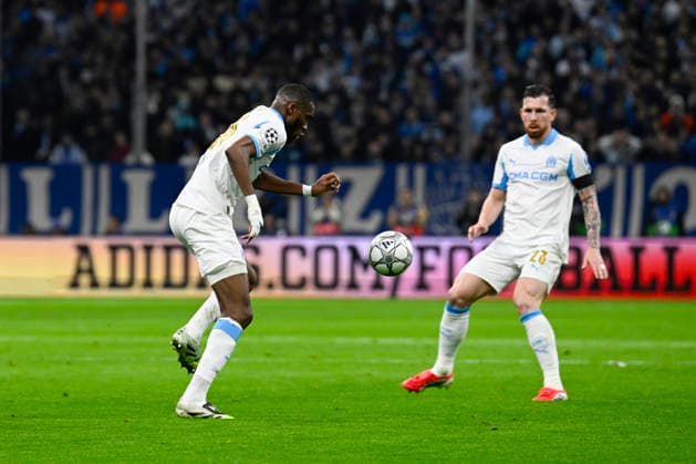FOOTBALL : Olympique de Marseille VS Liverpool FC - UEFA Champions League - 21 01 2025 Geoffrey Kondogbia (OM) - UEFA Champions League match between Olympique de Marseille and Liverpool FC on January 21, 2026 at the Orange Velodrome Stadium in Marseille. MarseilleFrance  Copyright: xWilliamxCannarellax