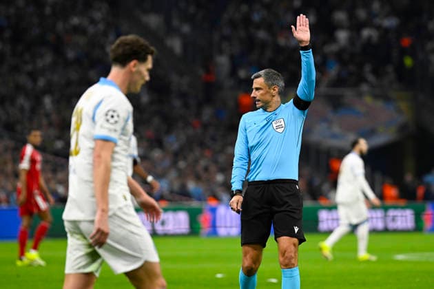 FOOTBALL : Olympique de Marseille VS Liverpool FC - UEFA Champions League - 21 01 2025 Referee Slavko Vincic during the UEFA Champions League match between Olympique de Marseille and Liverpool FC on January 21, 2026 at the Orange Velodrome Stadium in Marseille. MarseilleFrance  Copyright: xWilliamxCannarellax