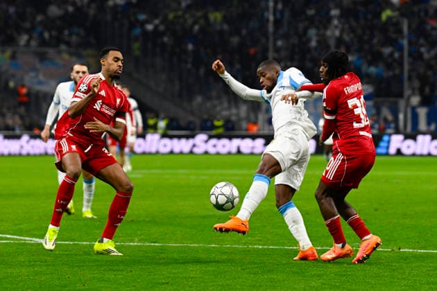 FOOTBALL : Olympique de Marseille VS Liverpool FC - UEFA Champions League - 21 01 2025 Hamed TraorÃ (OM) - UEFA Champions League match between Olympique de Marseille and Liverpool FC on January 21, 2026 at the Orange Velodrome Stadium in Marseille. MarseilleFrance  Copyright: xWilliamxCannarellax